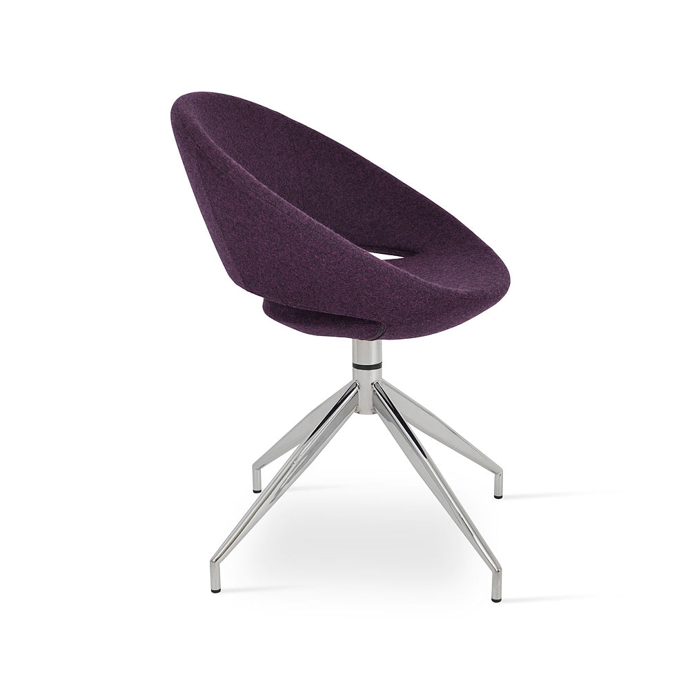 sohoConcept Crescent Spider Swivel Chair Fabric