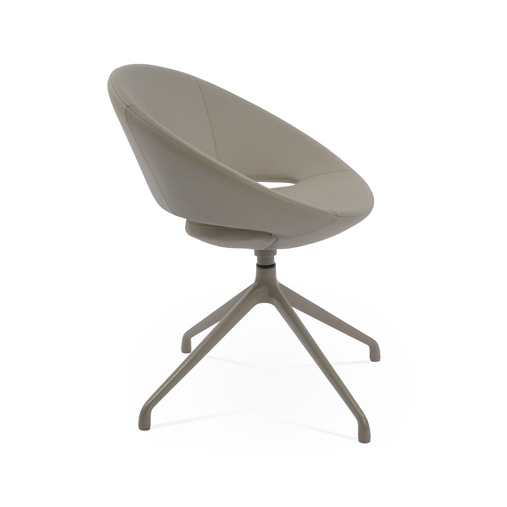 sohoConcept Crescent Spider Swivel Chair Leather