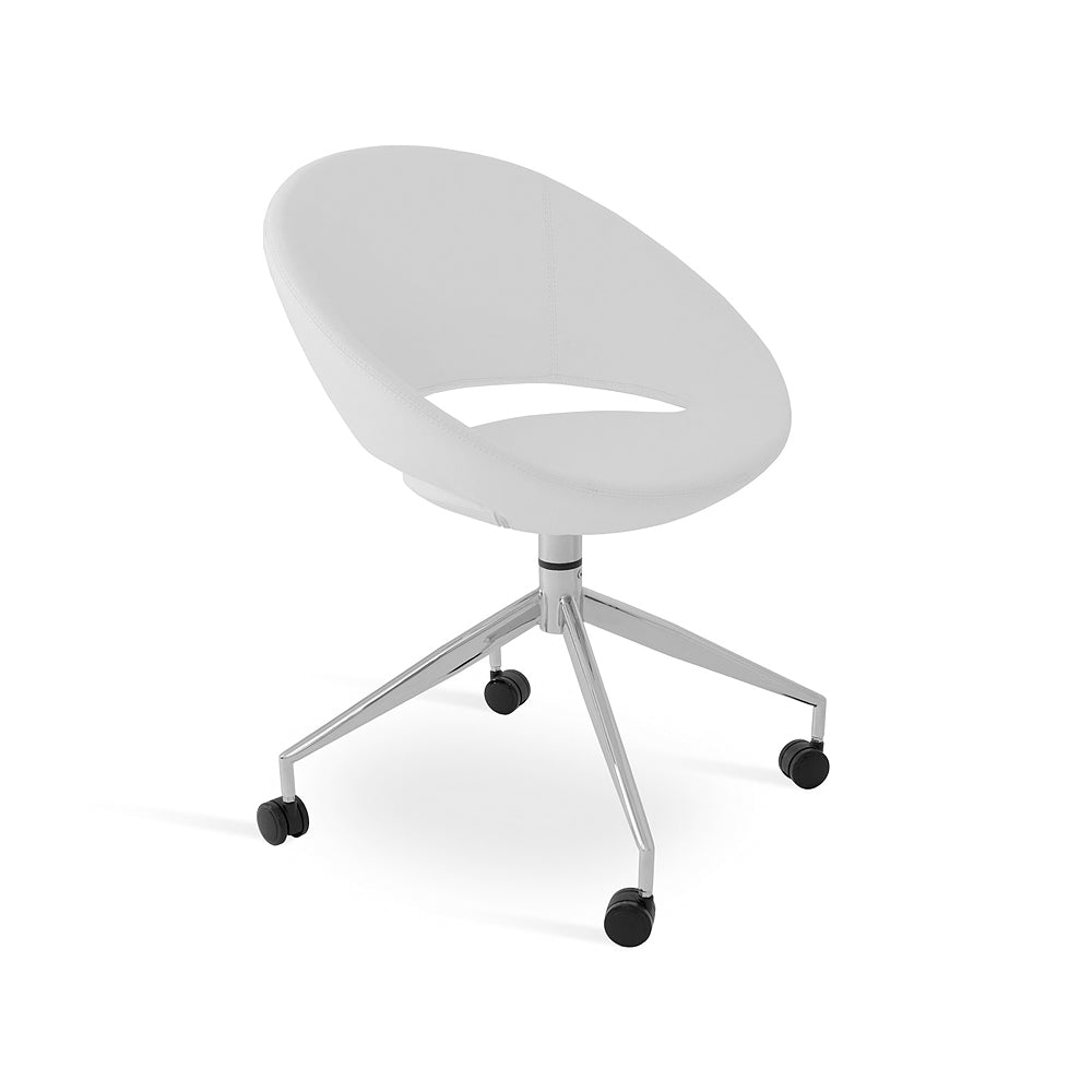 sohoConcept Crescent Spider Swivel Chair Leather