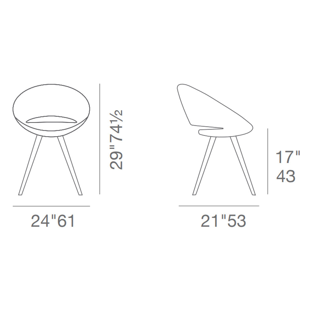 sohoConcept Crescent Star Dining Chair Leather