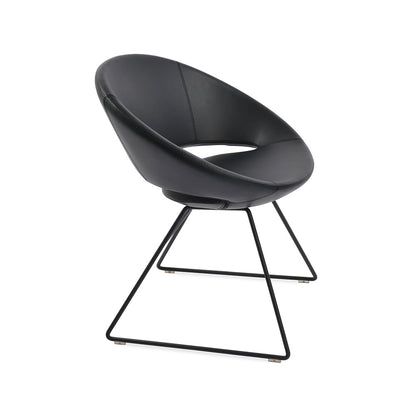 sohoConcept Crescent Wire Dining Chair Leather