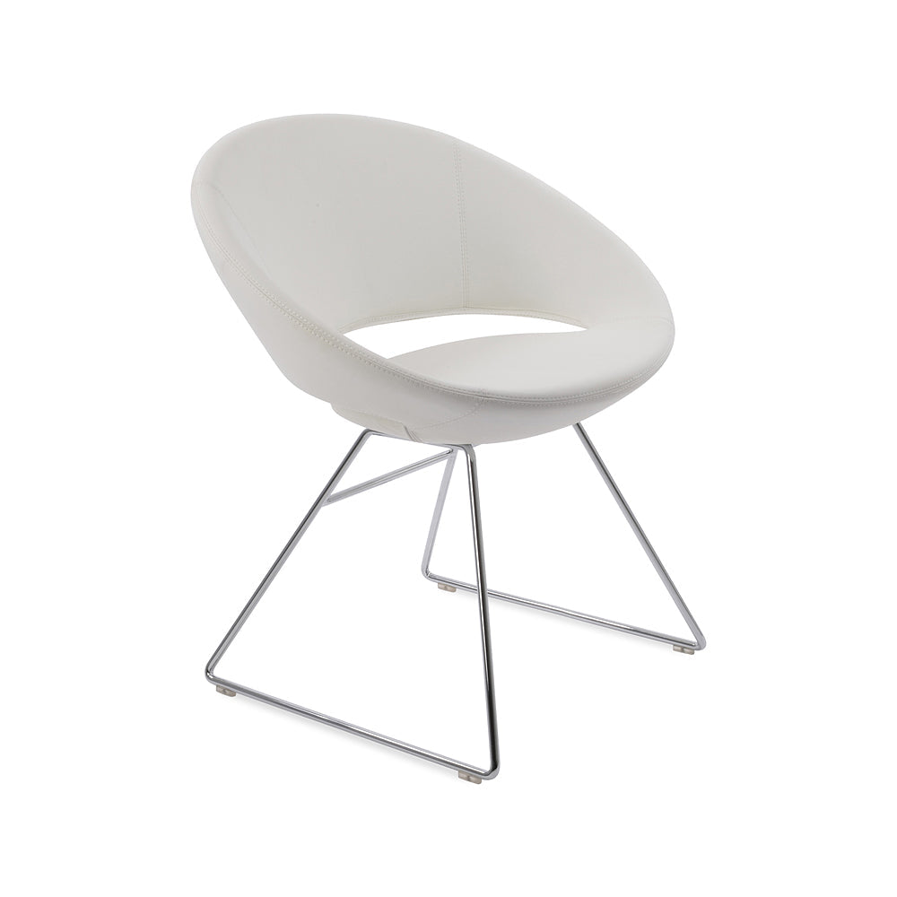 sohoConcept Crescent Wire Dining Chair Leather