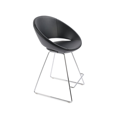 sohoConcept Crescent Wire Bar Stool Leather