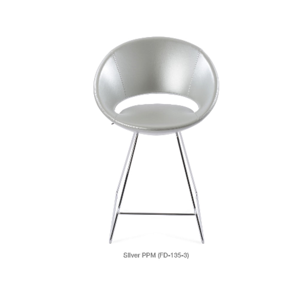 sohoConcept Crescent Wire Bar Stool Leather