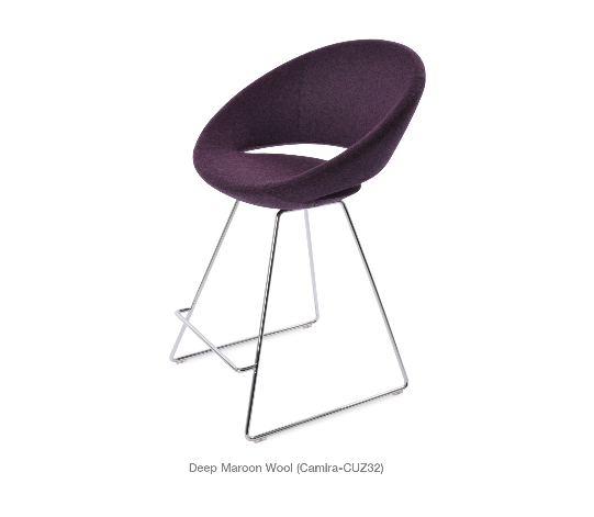 sohoConcept Crescent Wire Bar Stool Fabric