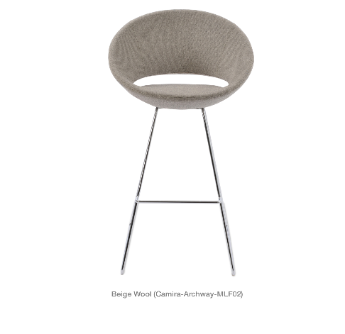 sohoConcept Crescent Wire Counter Stool Fabric