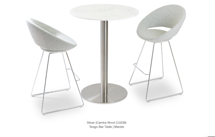 sohoConcept Crescent Wire Counter Stool Fabric