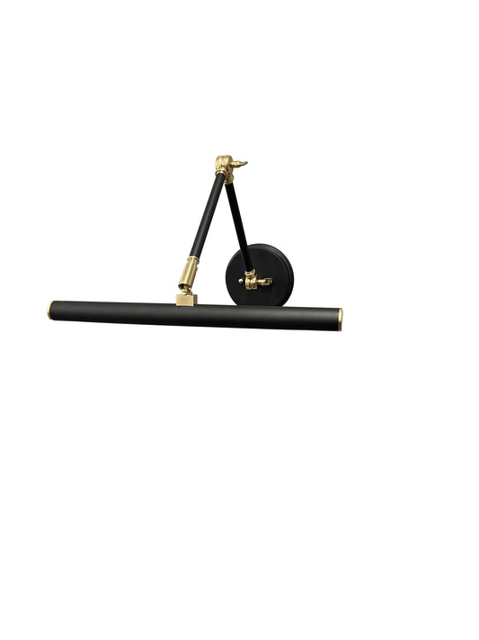 House of Troy Direct Wire 14" Amelia Black Polished Brass Picture Light DALEDZ14-BLKPB