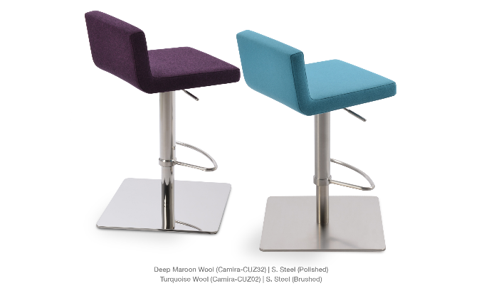 sohoConcept Dallas Piston Stool Square