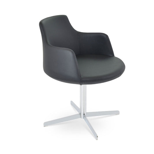 sohoConcept Dervish 4-Star Swivel Chair Leather