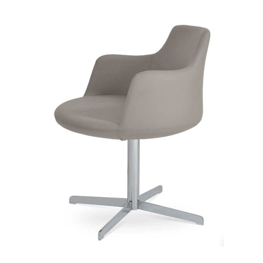 sohoConcept Dervish 4-Star Swivel Chair Leather