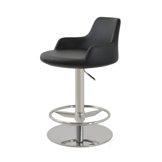 sohoConcept Dervish Piston Stool Leather