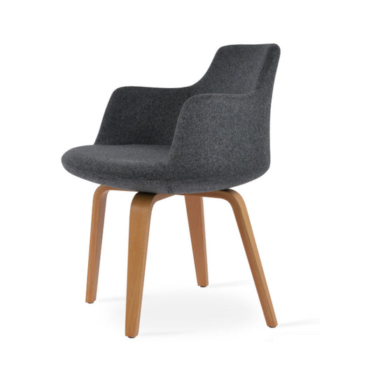 sohoConcept Dervish Plywood Dining Chair Fabric