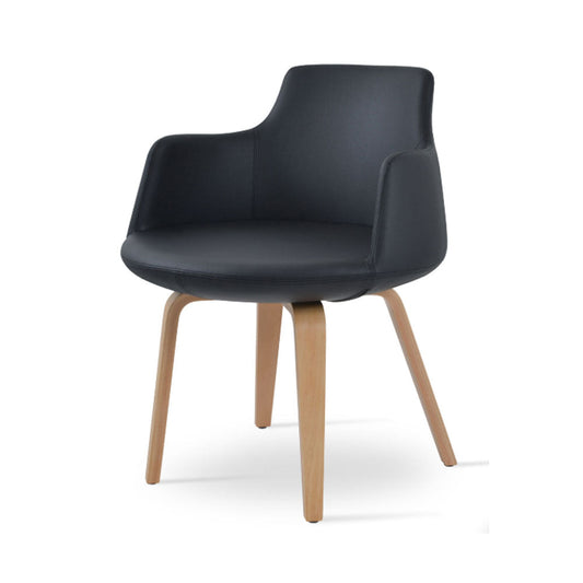 sohoConcept Dervish Plywood Dining Chair Leather