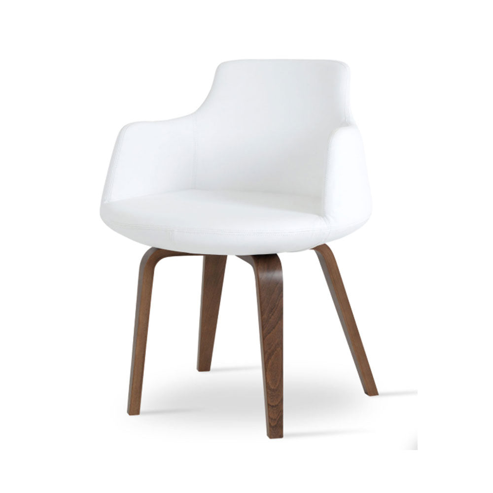 sohoConcept Dervish Plywood Dining Chair Leather