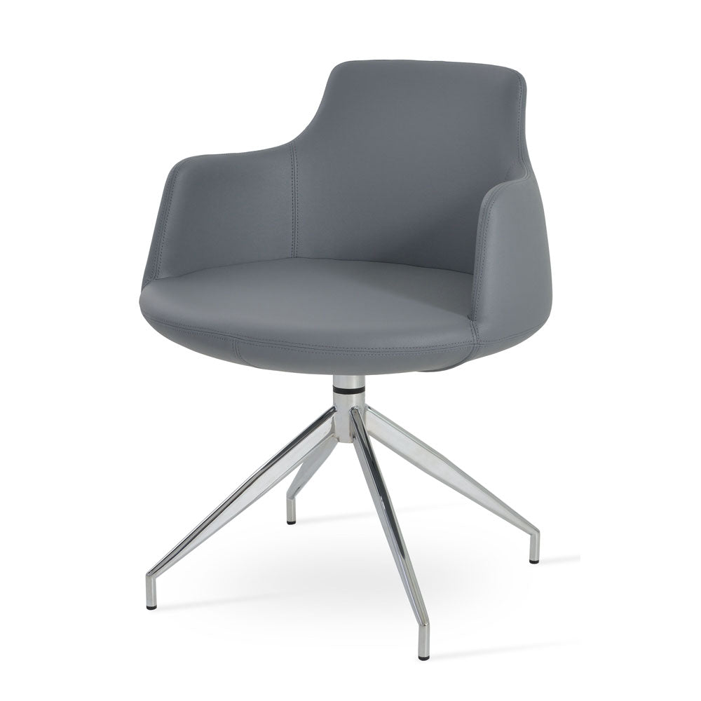 sohoConcept Dervish Spider Swivel Chair Leather