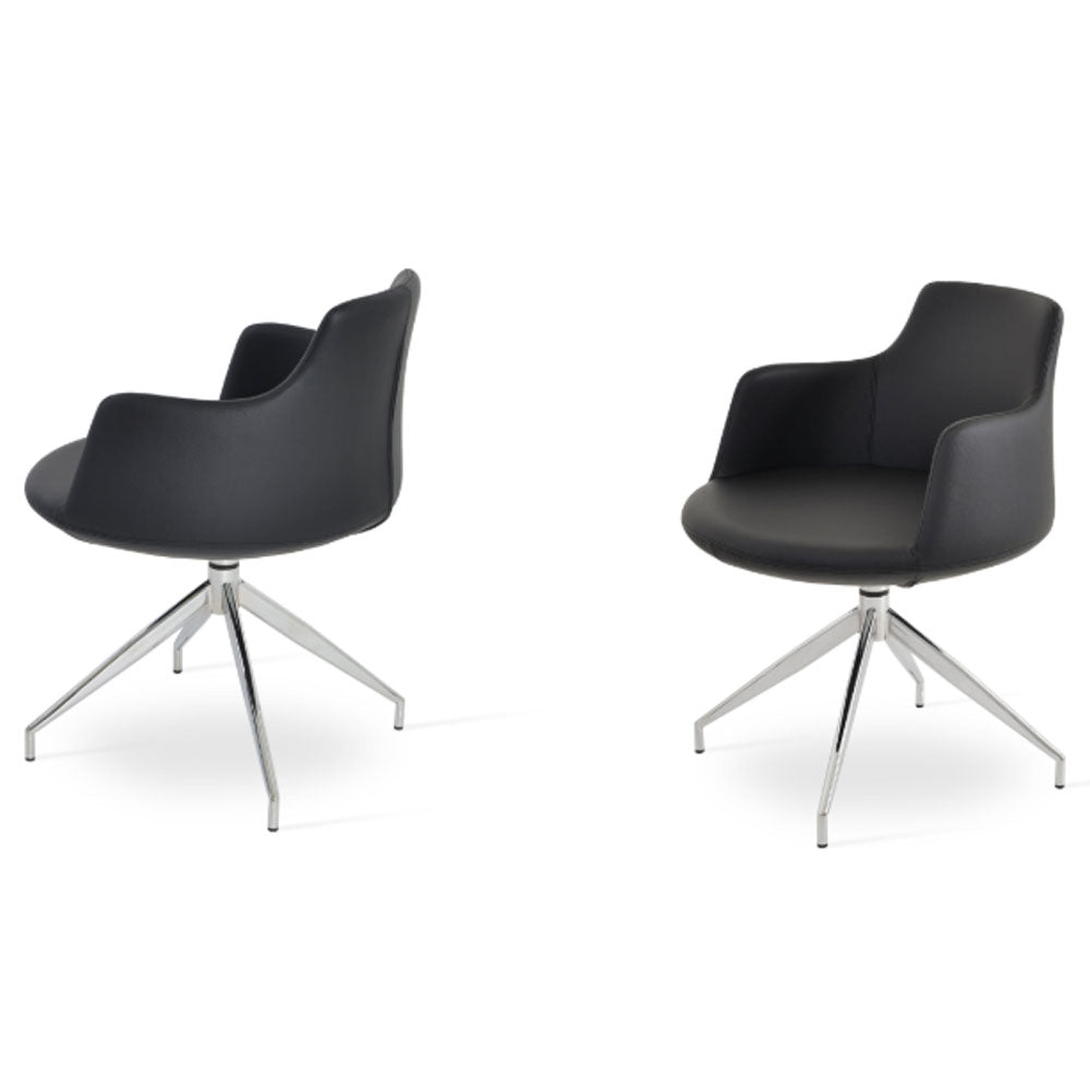 sohoConcept Dervish Spider Swivel Chair Leather