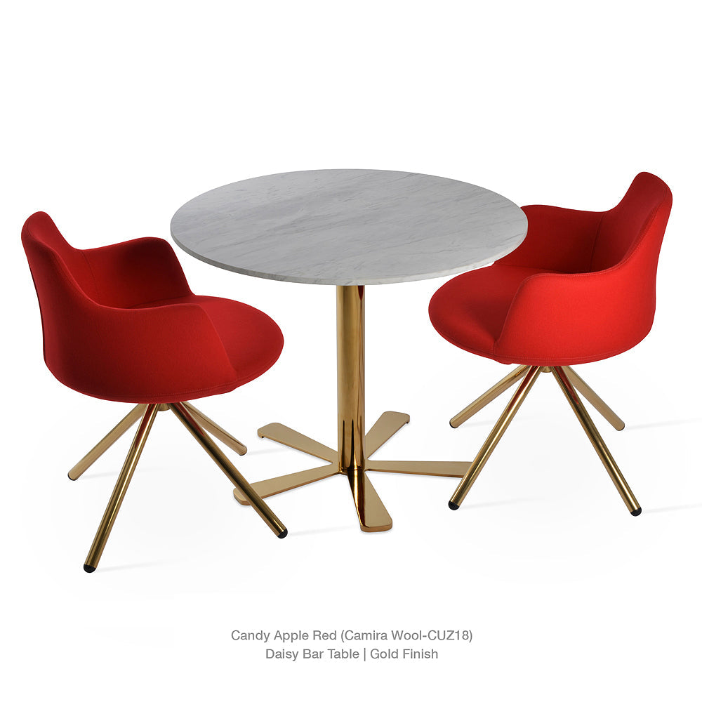 sohoConcept Dervish Stick Dining Chair Swivel Fabric