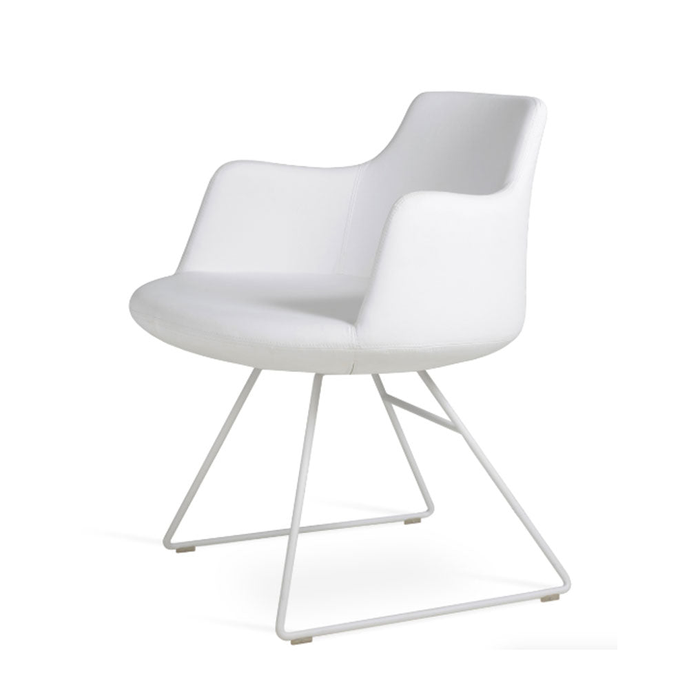 sohoConcept Dervish Wire Dining Chair Leather