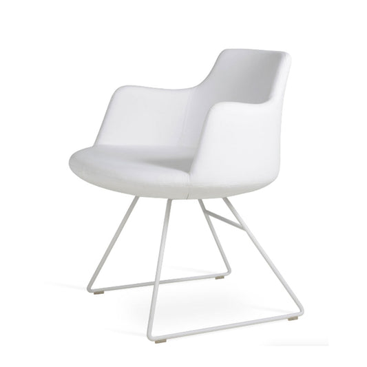 sohoConcept Dervish Wire Dining Chair Leather