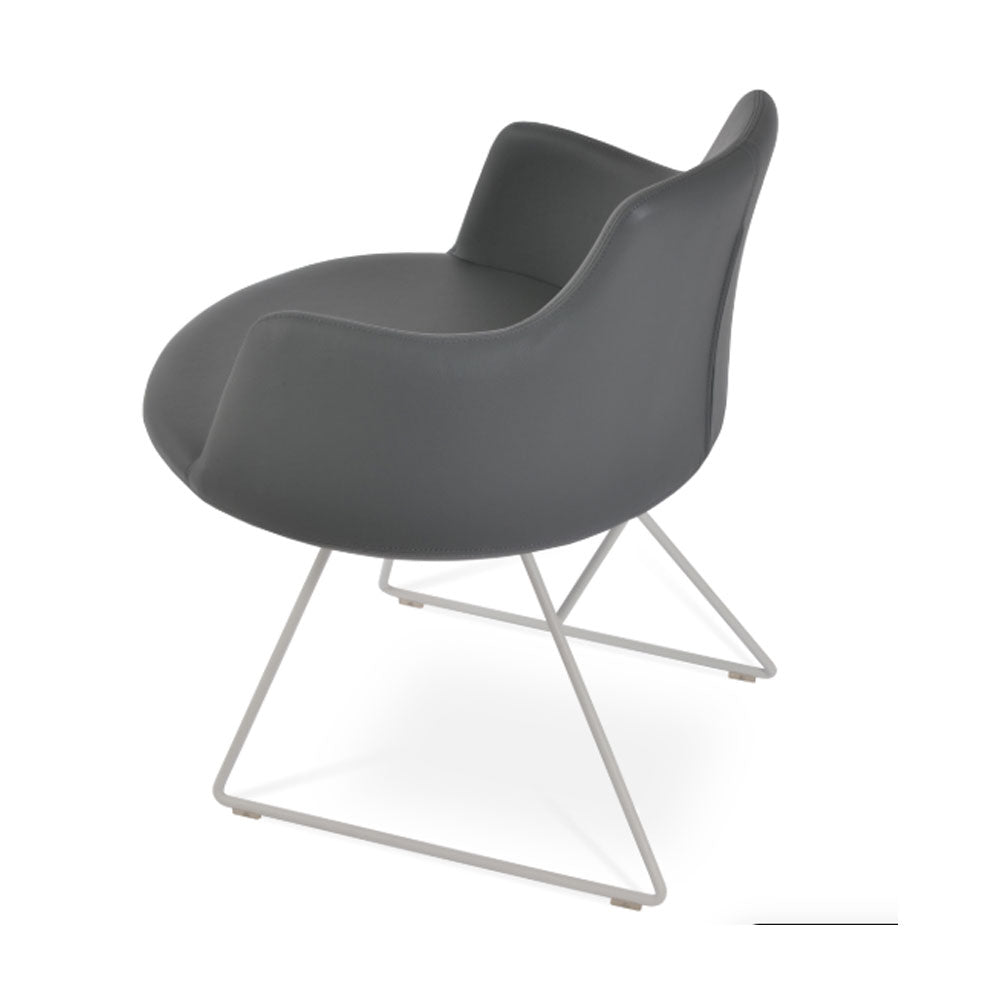 sohoConcept Dervish Wire Dining Chair Leather