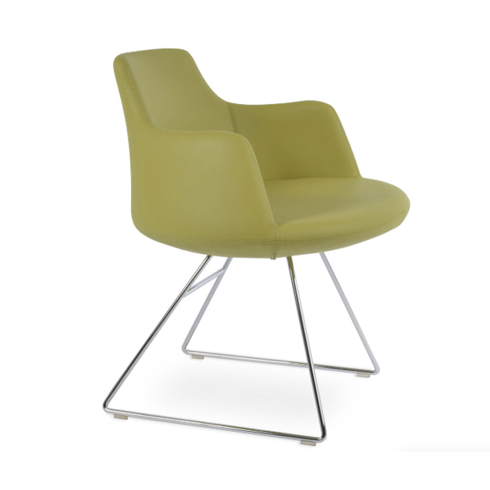 sohoConcept Dervish Wire Dining Chair Leather
