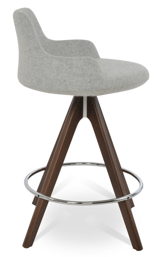 sohoConcept Dervish Pyramid Swivel Stools Fabric