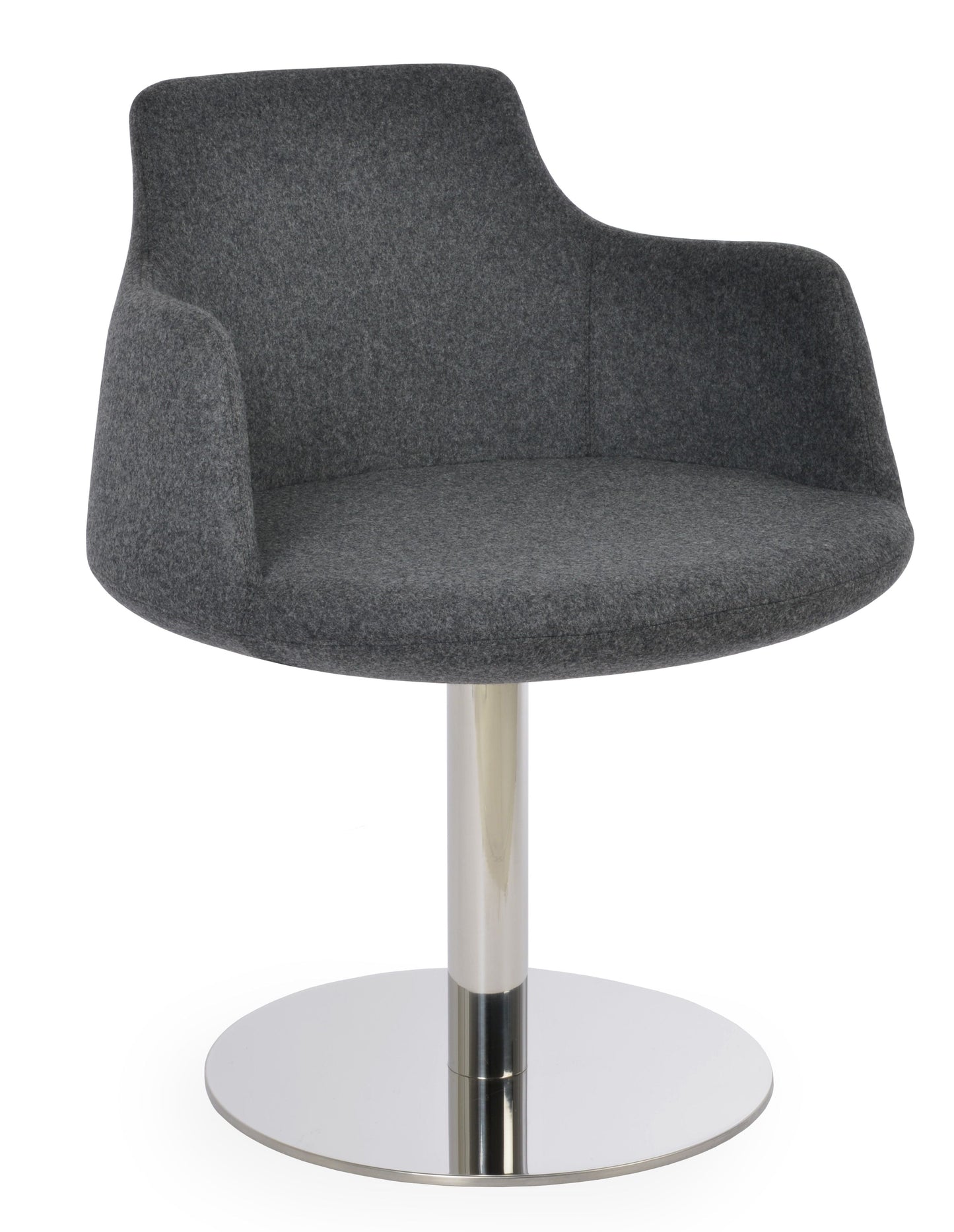 sohoConcept Dervish Round Swivel Chair Fabric