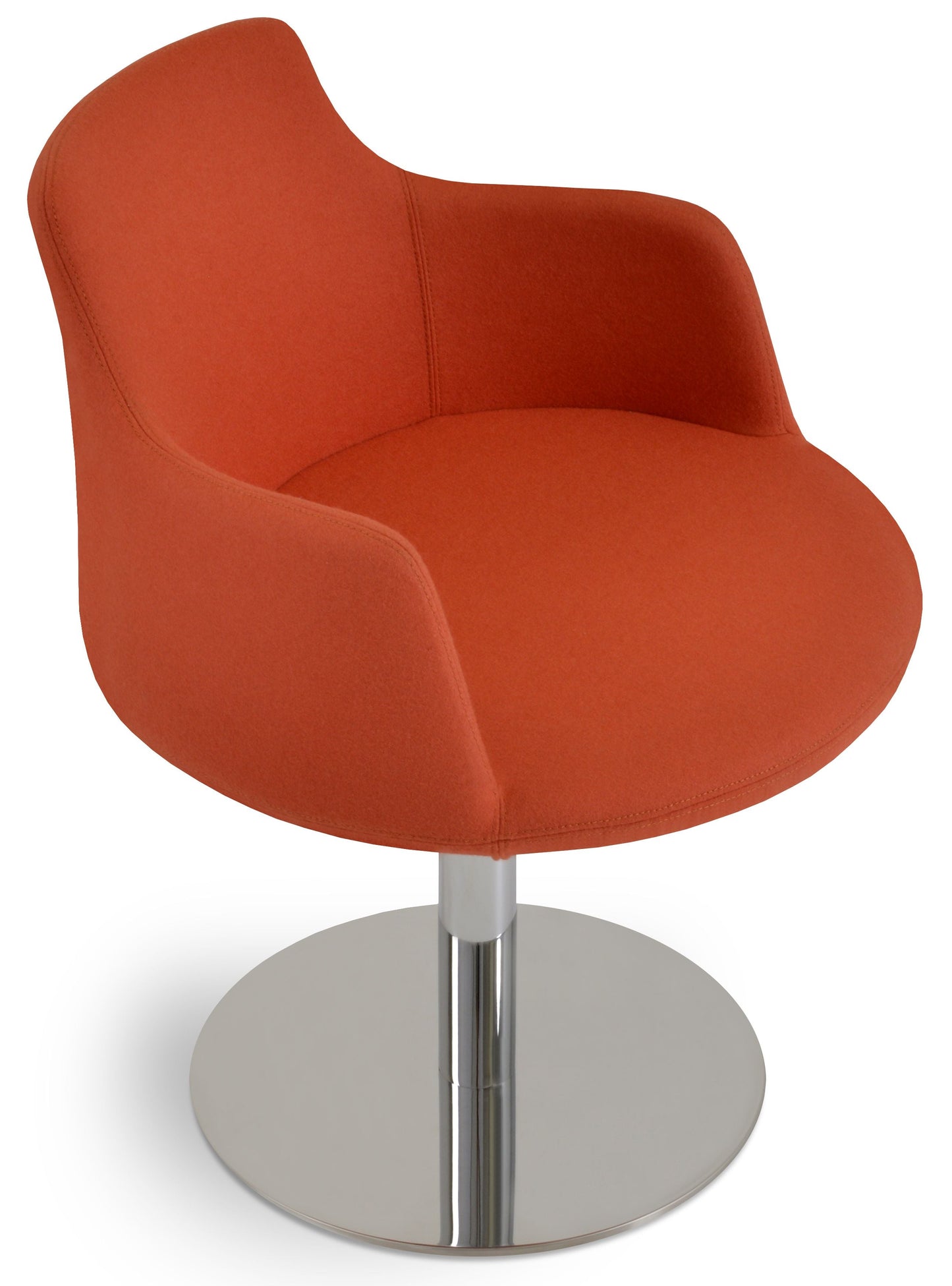 sohoConcept Dervish Round Swivel Chair Fabric