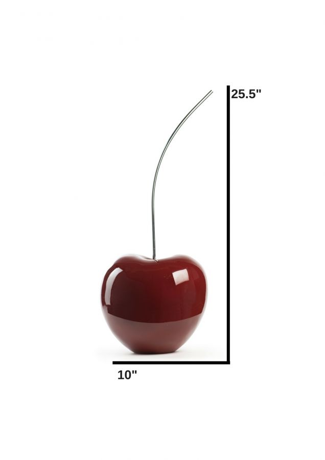 Finesse Large Red Wine Cherry Sculpture 25 Tall