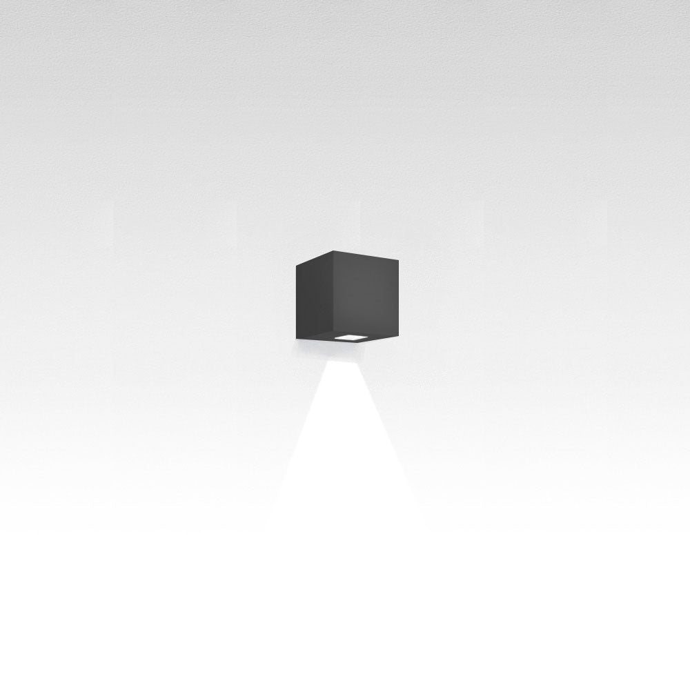 Artemide Effetto 14 Square 1 Large LED Grey White Wall Light T42021Lw08