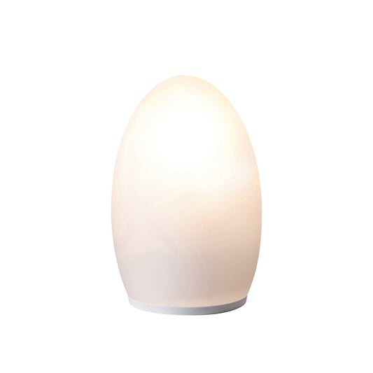 Award-winning Neoz Egg table lamp, rechargeable and portable, ideal for creating cozy atmospheres, commercial and home.
