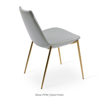 sohoConcept Eiffel Classy Chair Leather in Gold