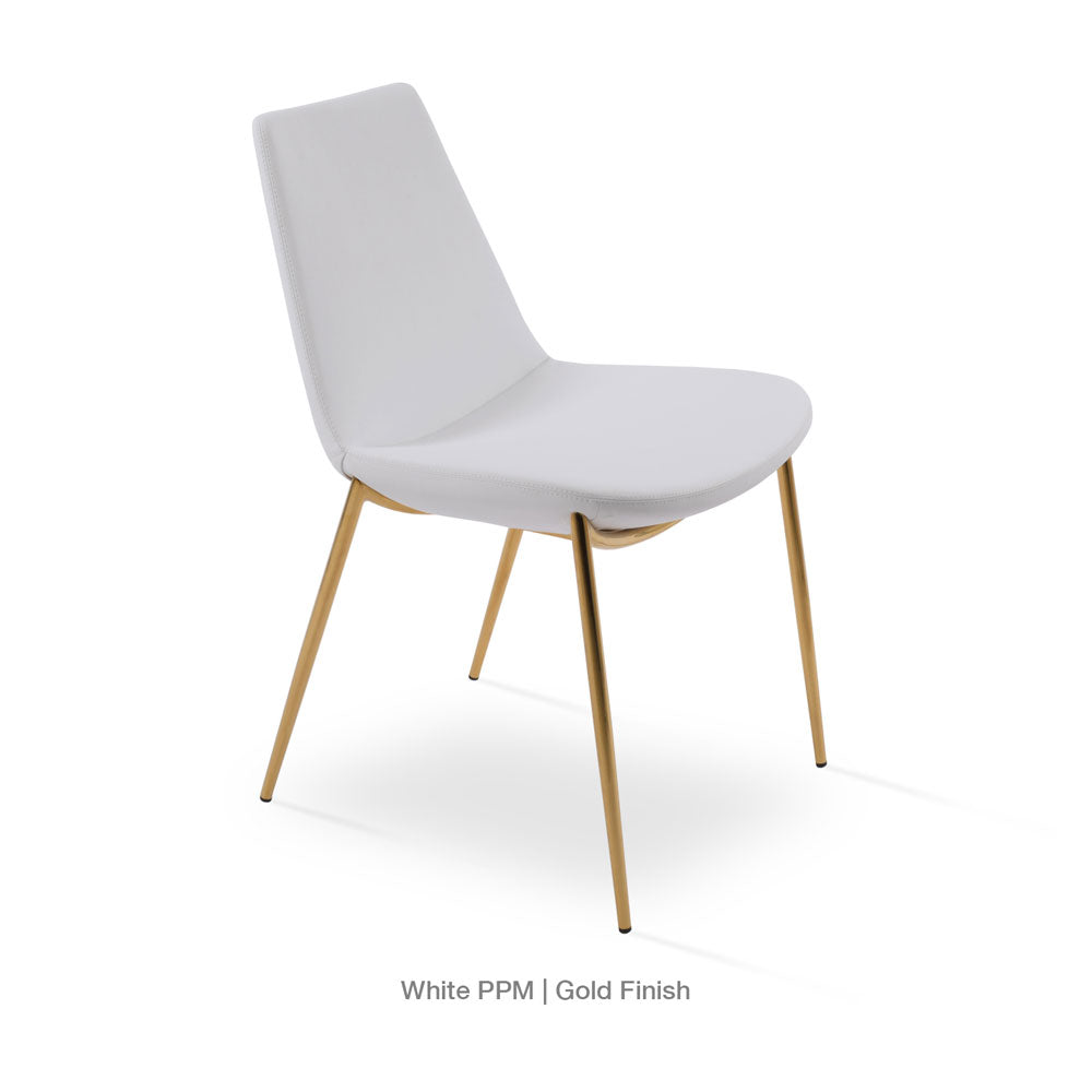 sohoConcept Eiffel Classy Chair Leather in Gold