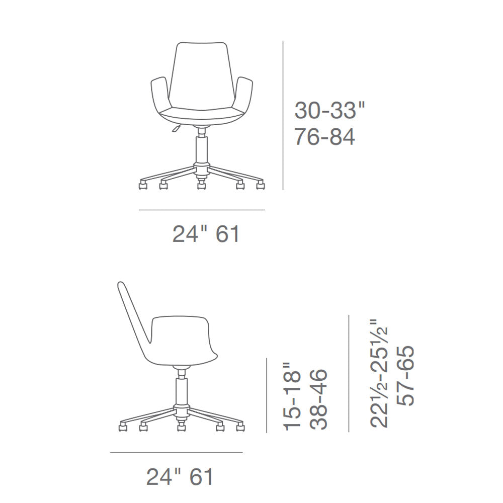 sohoConcept Eiffel Office Arm Chair Leather