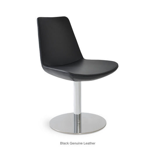 sohoConcept Eiffel Round Swivel Chair Leather