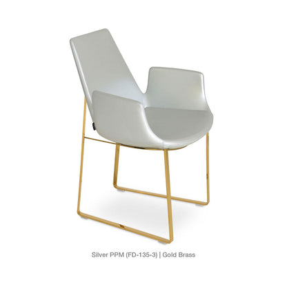 sohoConcept Eiffel Sled Arm Chair Leather