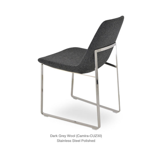 sohoConcept Eiffel Sled Dining Chair Fabric