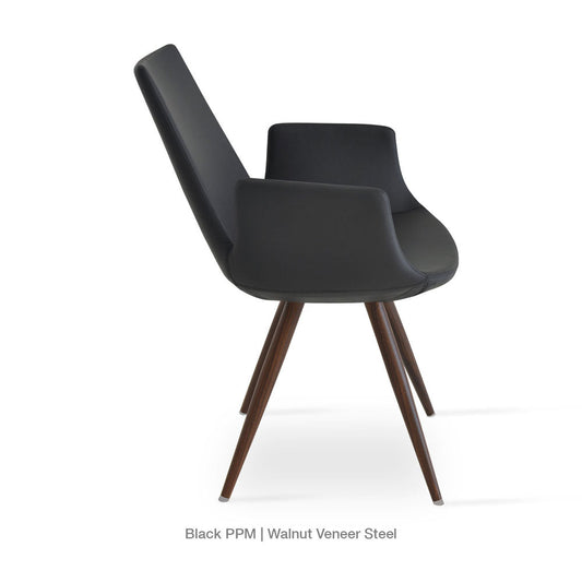 sohoConcept Eiffel Star Armchair Leather in Gold-Brass