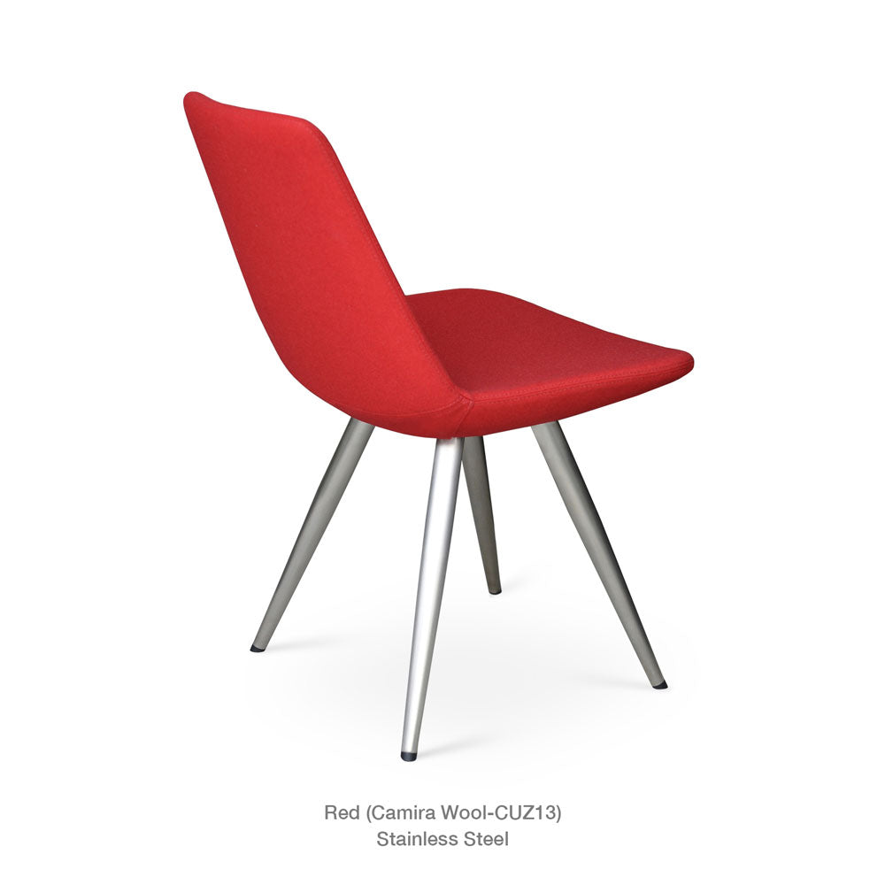 sohoConcept Eiffel Star Chair Fabric in Stainless Steel