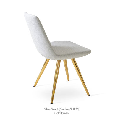 sohoConcept Eiffel Star Chair Fabric in Natural Veneer Steel