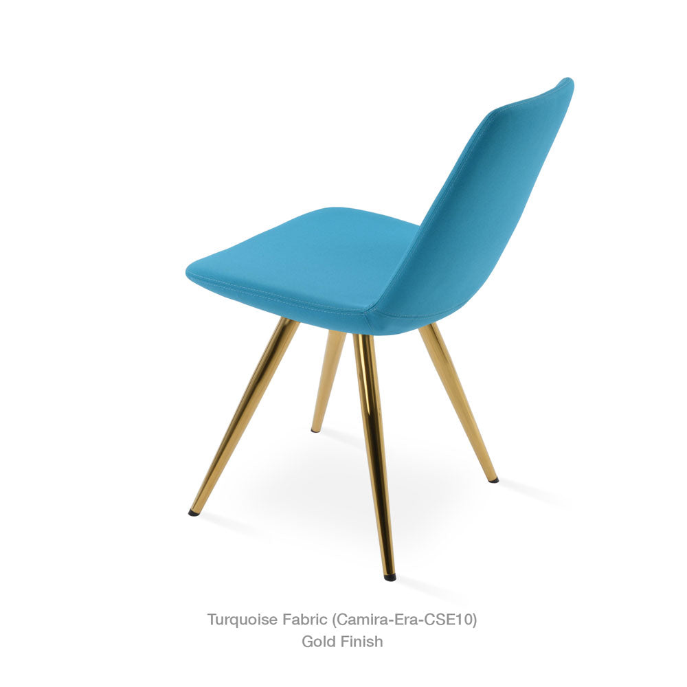 sohoConcept Eiffel Star Chair Fabric in Natural Veneer Steel