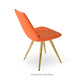 sohoConcept Eiffel Star Chair Leather in Stainless Steel
