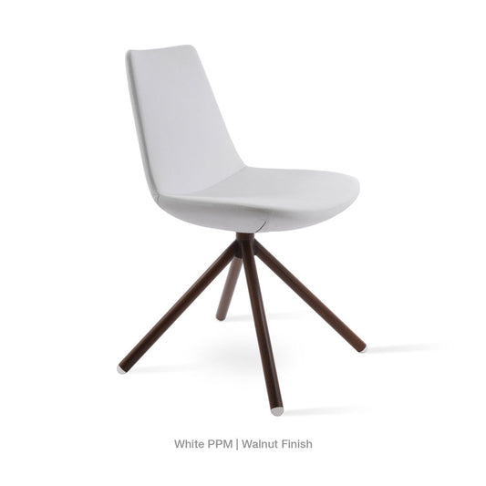 sohoConcept Eiffel Stick Chair Leather in Natural Veneer Steel