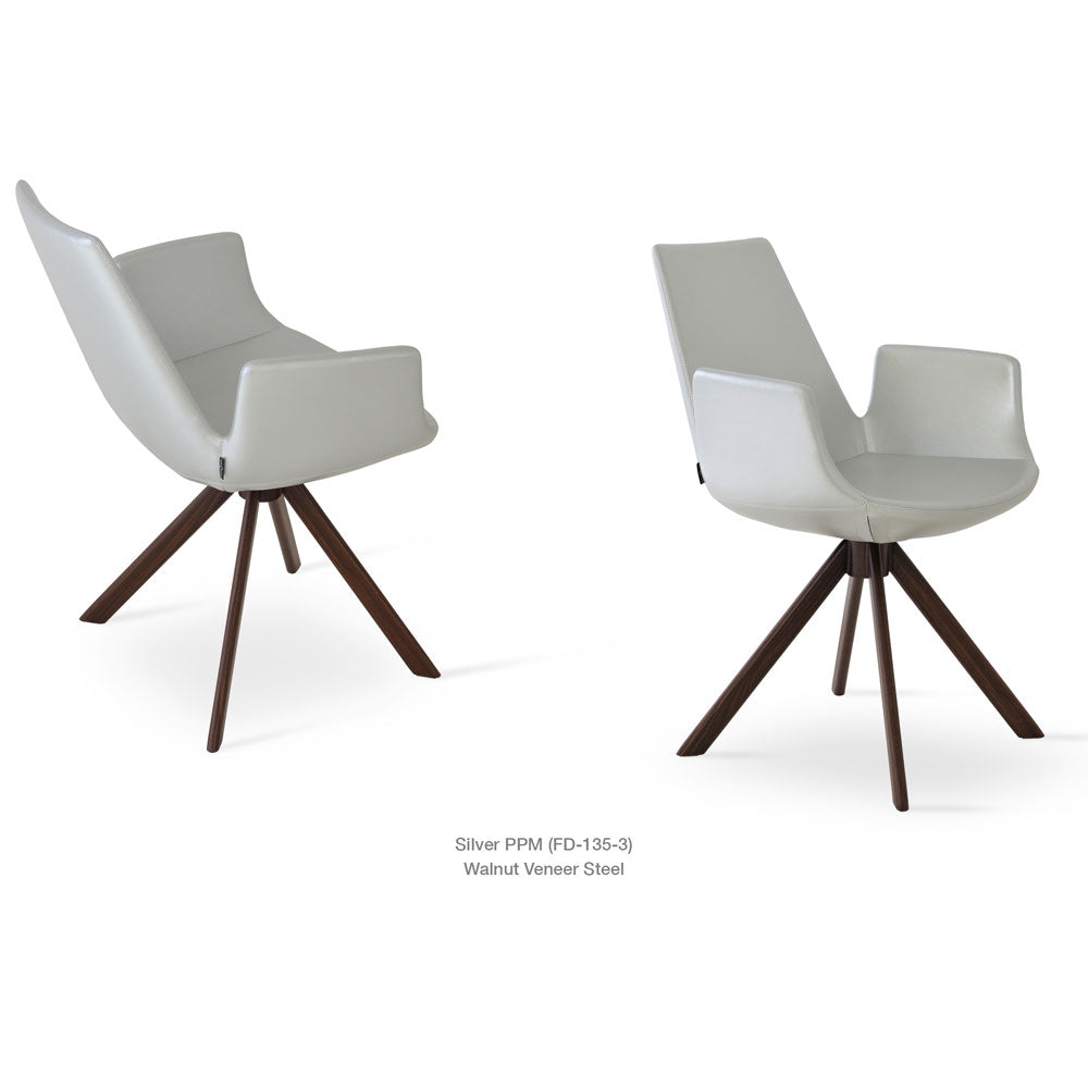 sohoConcept Eiffel Sword Armchair Leather