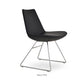 sohoConcept Eiffel Wire Dining Chair Leather in Black