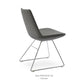 sohoConcept Eiffel Wire Dining Chair Leather in Black
