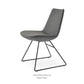 sohoConcept Eiffel Wire Dining Chair Leather in Red
