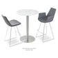 sohoConcept Eiffel Wire Stool Leather in Chrome