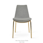 sohoConcept Eiffel Harris Dining Chair Fabric in Chrome